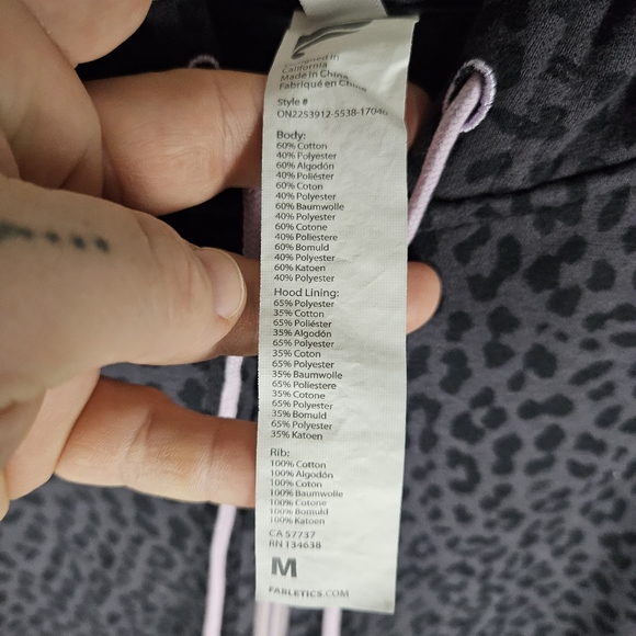 FABLETICS | Forever Fleece hooded cheetah print onsie - Picture 8 of 10